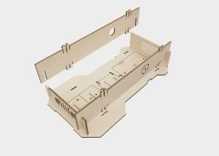 wood-Kit - 4 Modlu Robotik Araba Seti DIY Mucit Seti