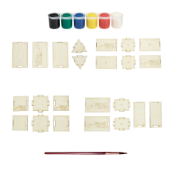 Wood-Kit STEM DIY Mucit Seti - Geometrik Şekiller