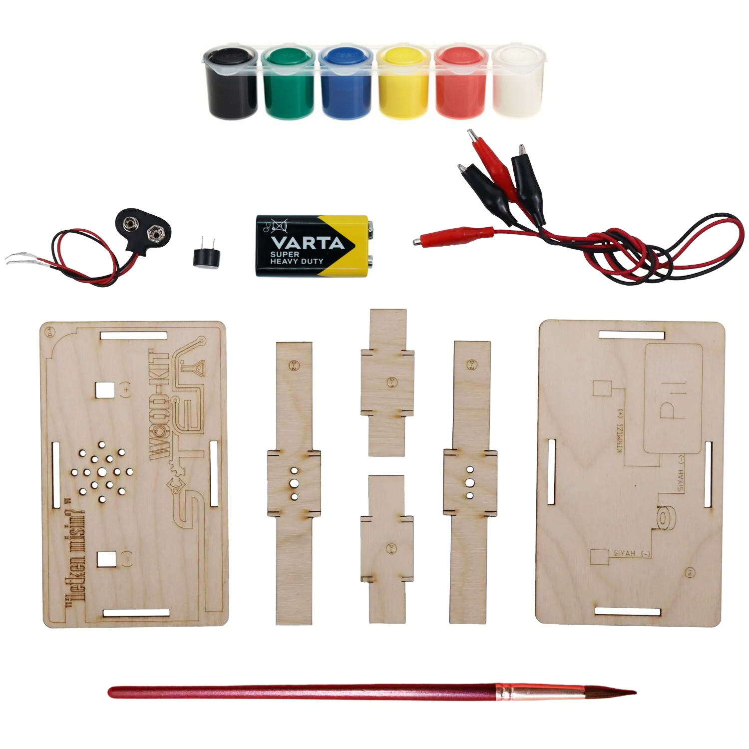 Misin Wood-Kit STEM DIY Mucit Seti - İletken Misin